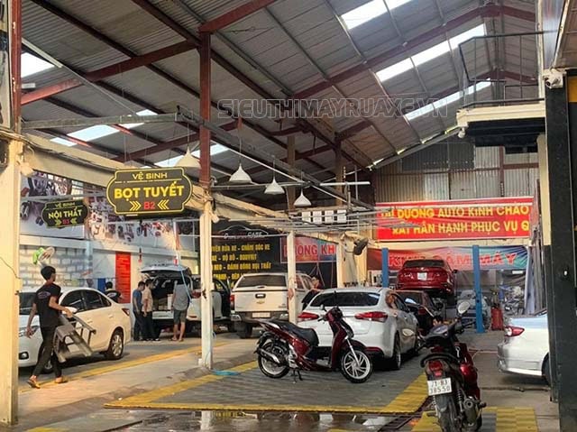rửa xe ô tô bến tre út vân