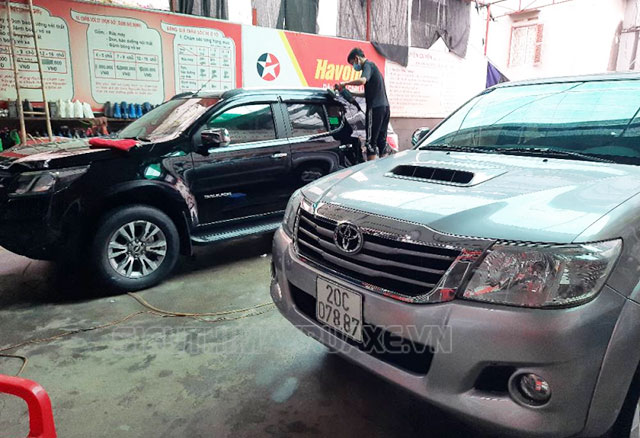Rửa xe tại Thái Nguyên
