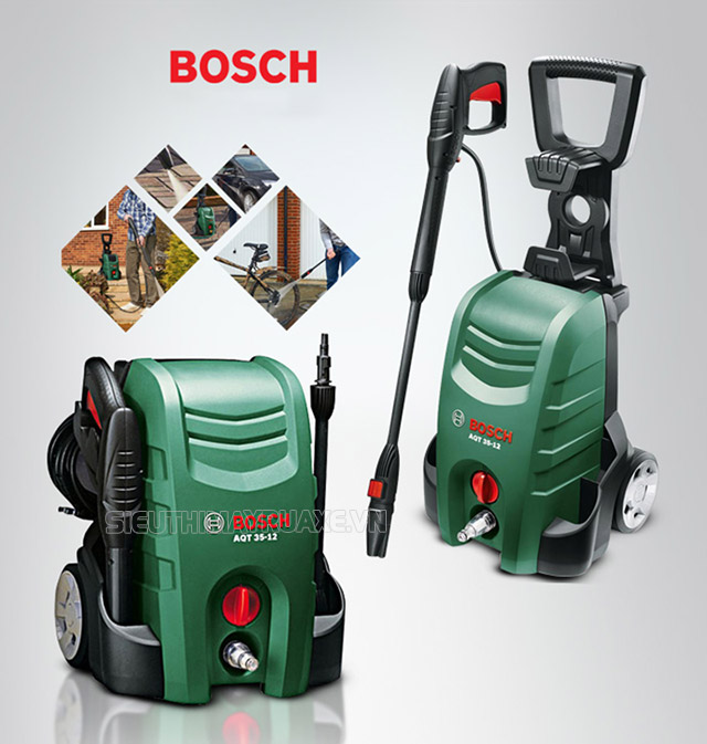 so sánh máy rửa xe gia đình karcher và bosch
