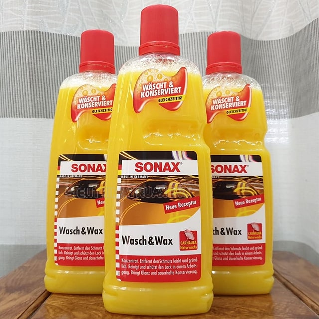 Nước rửa xe Sonax Wash & Wax đem lại hiệu quả làm sạch cao