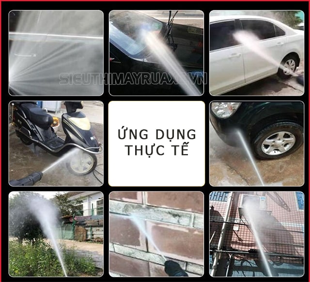 sử dụng máy rửa xe sakura