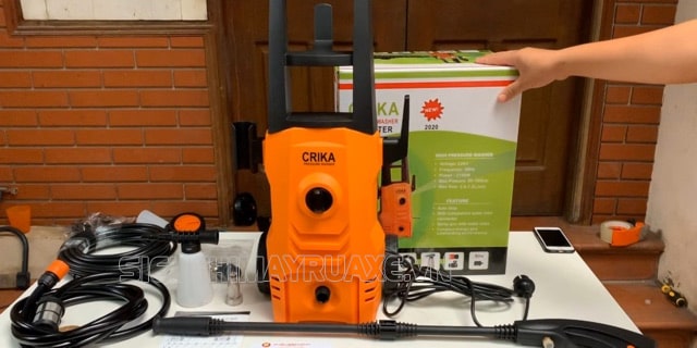 thiết kế máy rửa xe crika