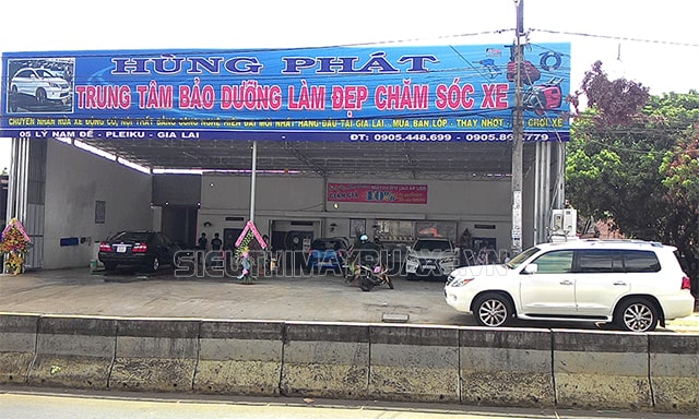 tiệm rửa xe gia lai