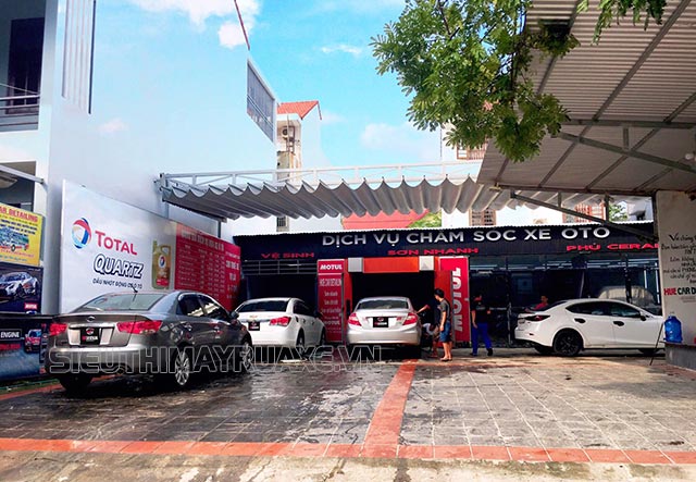 tiệm rửa xe ở huế