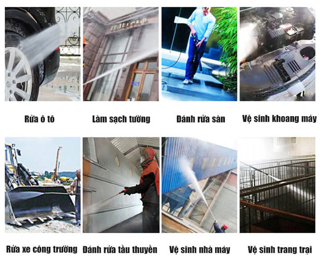 Ứng dụng máy rửa xe 1800w