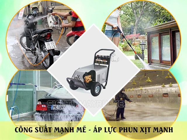 ứng dụng máy rửa xe áp lực công nghệ cao LUTIAN 20M32