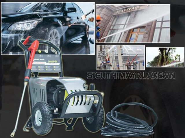 Các ứng dụng của máy phun rửa xe Palada 20M36-7.5T trong đời sống