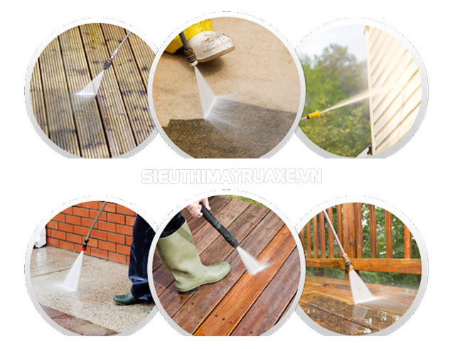 Ứng dụng máy rửa xe Geox đa dạng