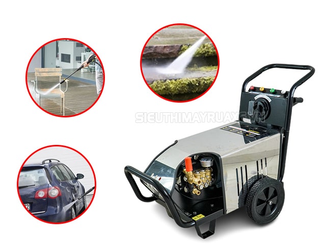 Ứng dụng của máy xịt rửa xe Kumisai KMS 220/5.5