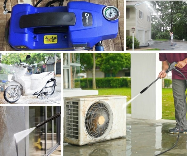 ứng dụng máy rửa xe milltec