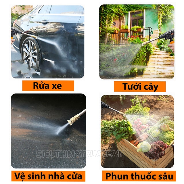 ứng dụng máy rửa xe thái lan