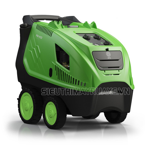 Máy phun rửa xe hơi nước nóng IPC PW-H50/4 D1813P4 T (4 bánh)